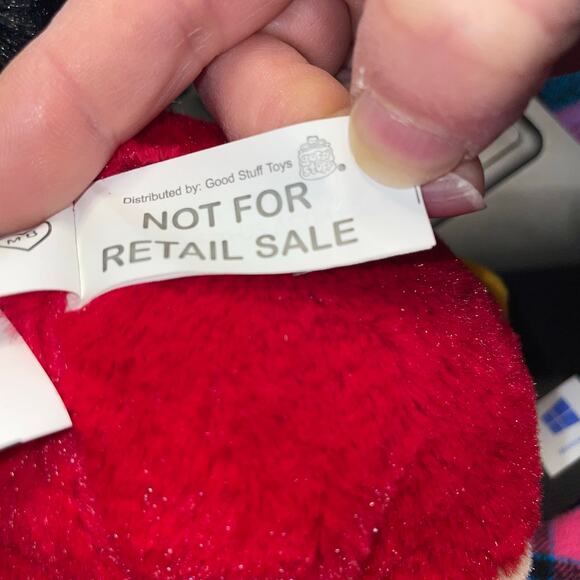 Angry Birds Plush Girl Non Retail Nursery Stitched Eyes Bedroom Decor Bow 5" - Picture 2 of 8